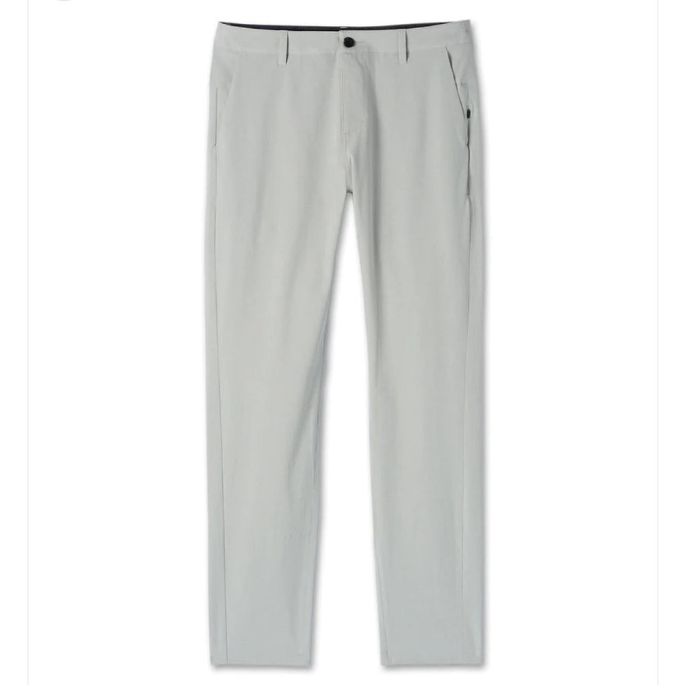 Vuori Aim Pant Sky Grey Mens Slim Fit Athletic Stretch Golf Sz 33 x 32 NEW